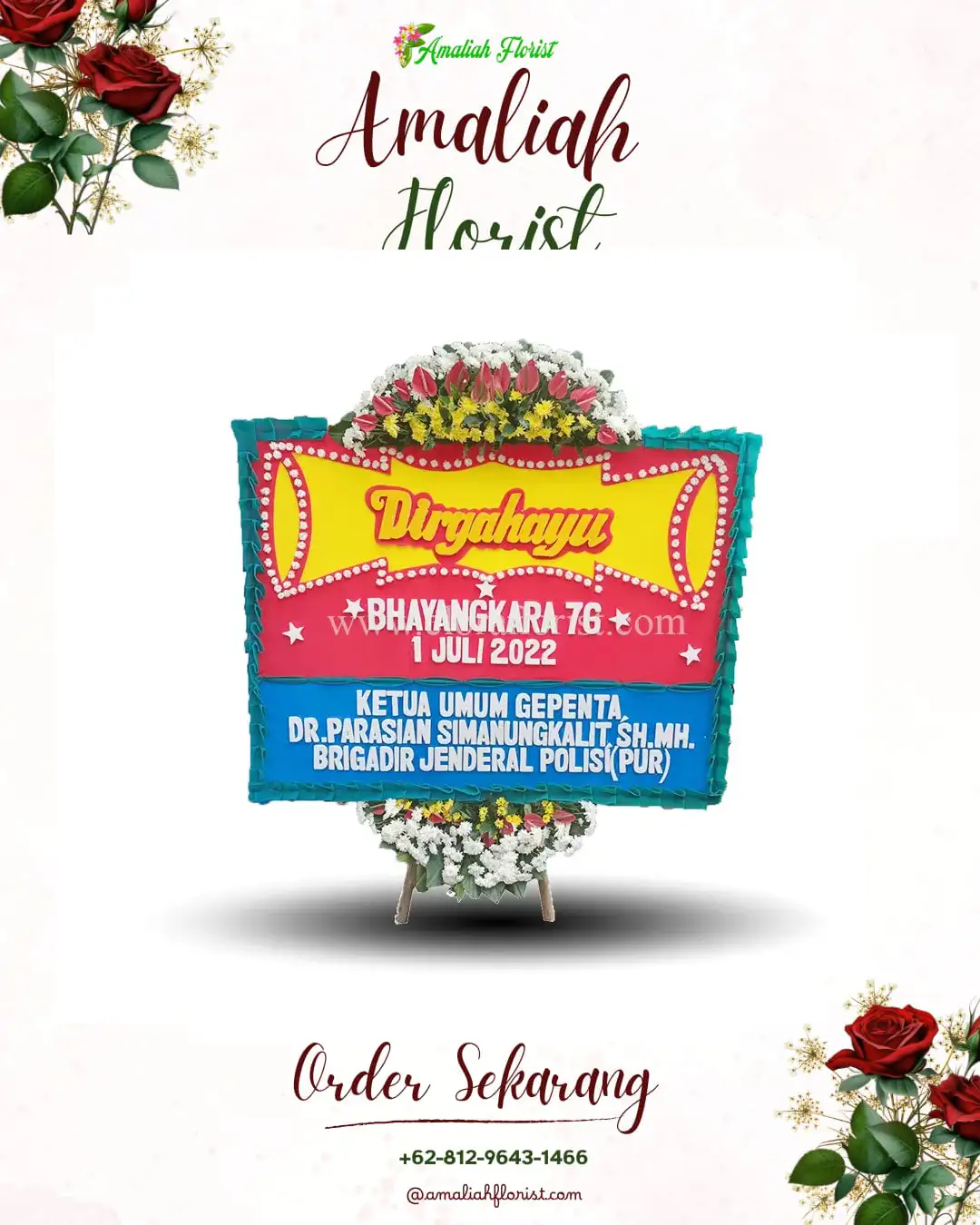 Papan Bunga HUT Ulang Tahun Batang Masumai